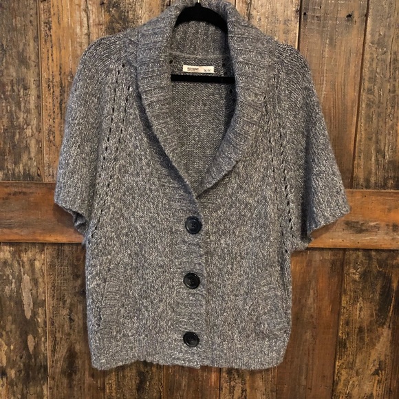 chunky button up sweater